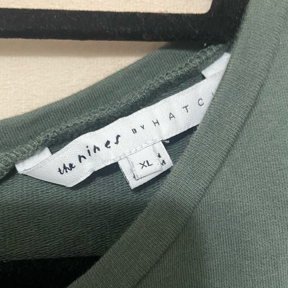 The Nines by Hatch EUC olive green maternity jumpsuit size XL - Picture 5 of 5